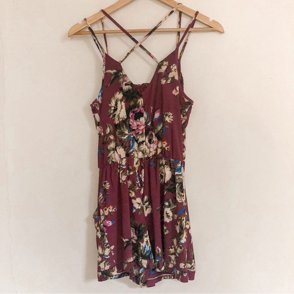 Xhilaration Floral Romper - Picture 7 of 10